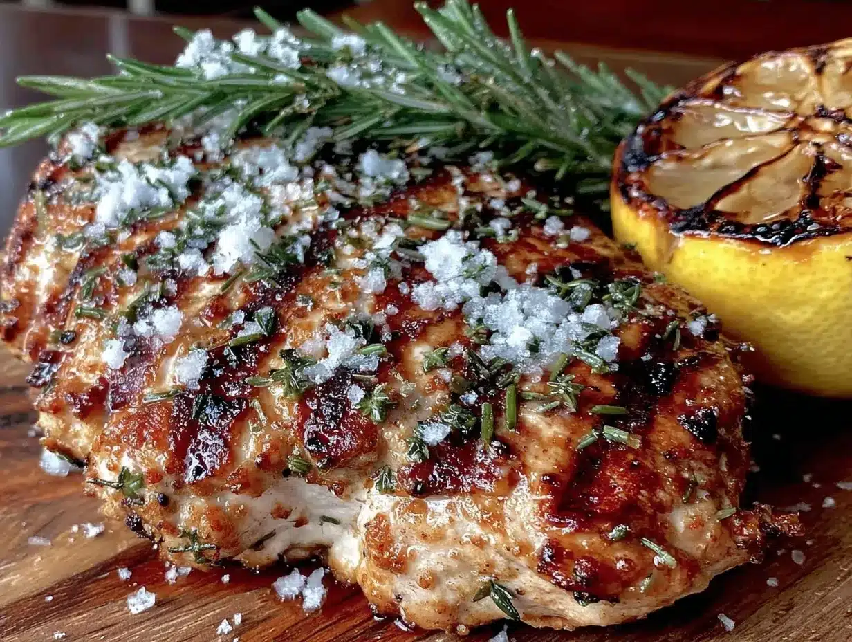 Charred Lemon Grilled Chicken: 1 Perfect Weekend Dinner Party Dish 4 charred lemon grilled chicken preparation steps
