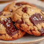 chewy brown butter chocolate chip cookies - featured image
