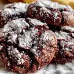 chocolate crinkle cookies - featured image