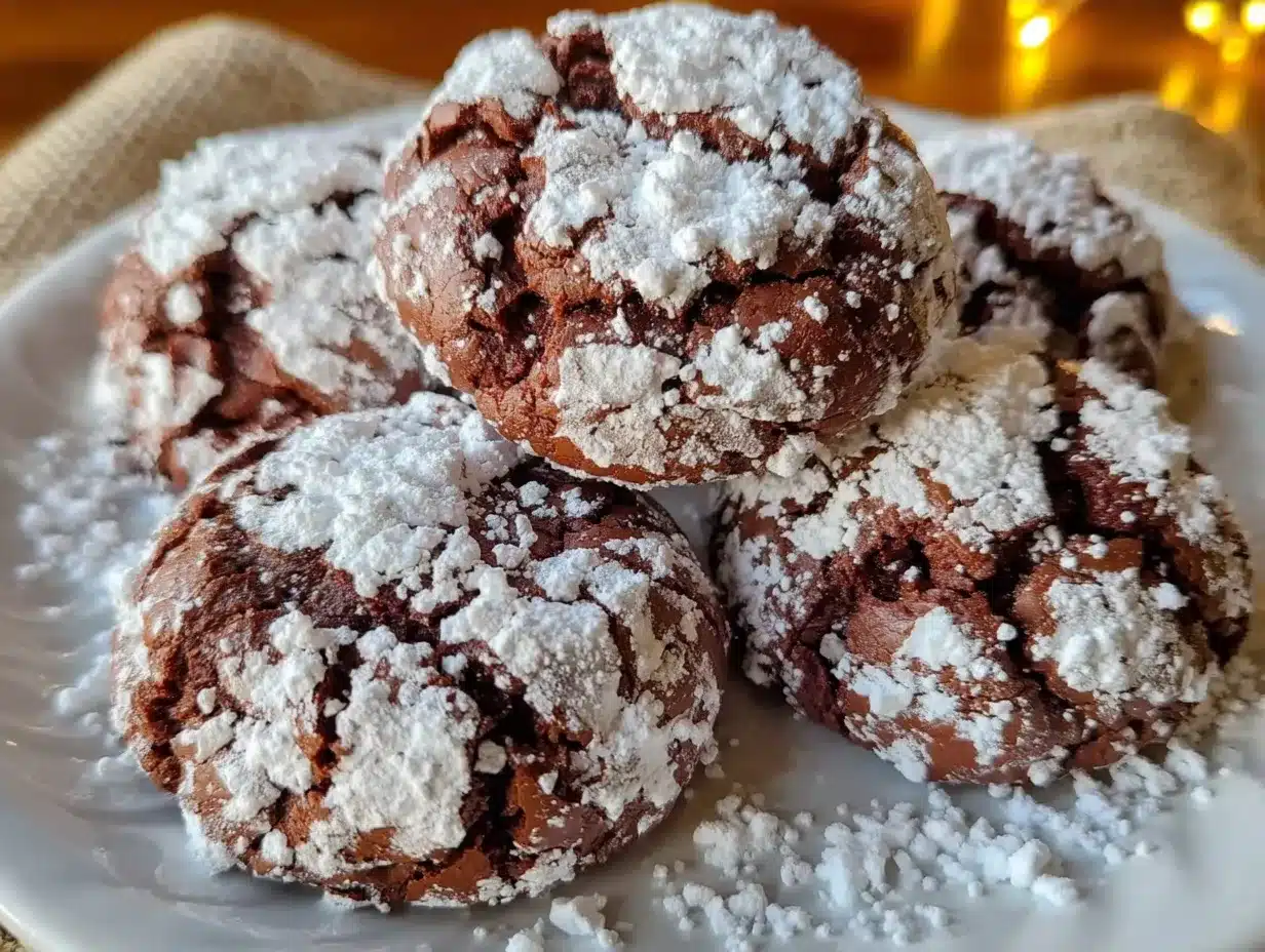Chocolate Crinkle Cookies: 5-Ingredient Indulgent Treat 4 chocolate crinkle cookies preparation steps