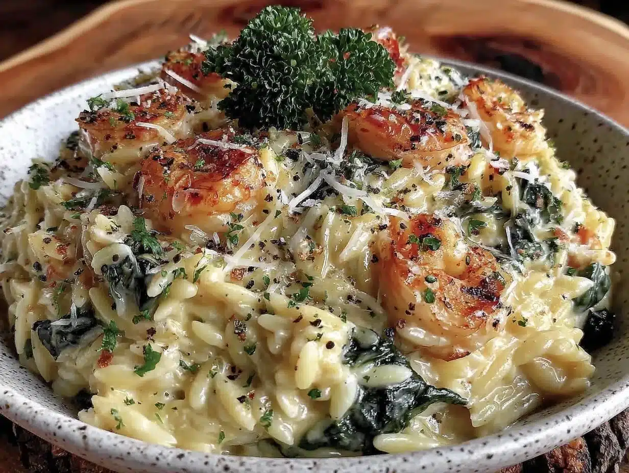 Creamy Orzo Pasta: Best Easy Dinner Party Recipe 4 creamy orzo pasta preparation steps