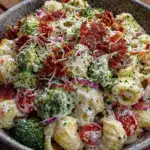 creamy ranch pasta salad - featured image