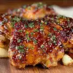 crispy baked chicken thighs - featured image
