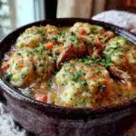 crockpot chicken and dumplings - featured image