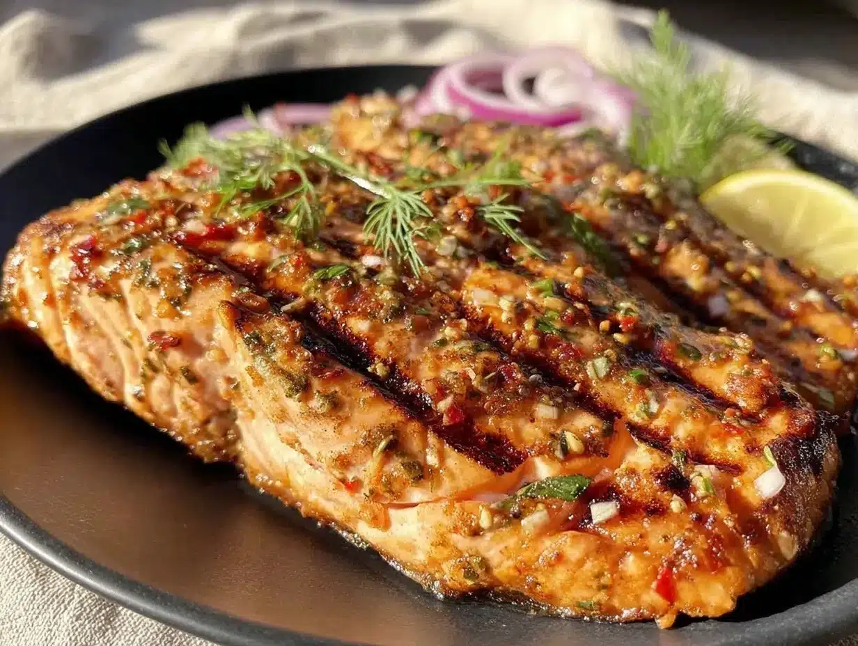 End of Summer Grilled Salmon: Best Smoky Herb Marinade 4 End of Summer Grilled Salmon preparation steps