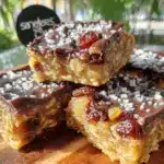 end of summer no-bake cookie bars - featured image