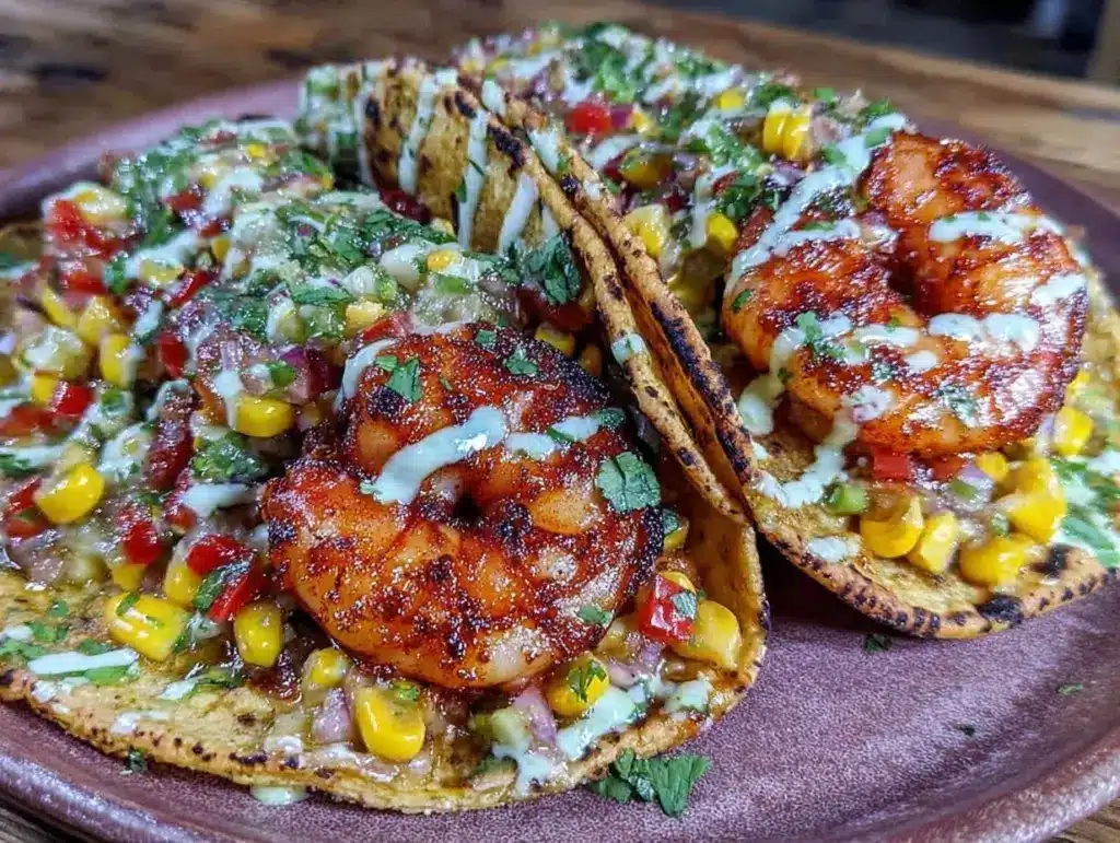 Home 2 grilled shrimp tacos - featured image