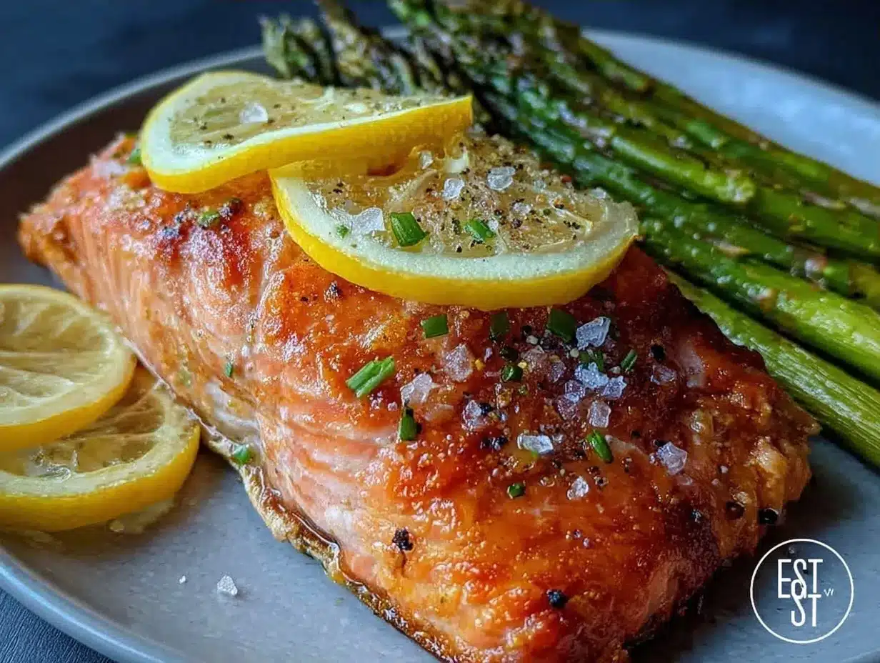 Healthy Baked Salmon with Roasted Asparagus: 20min Dinner 4 Healthy Baked Salmon with Roasted Asparagus preparation steps