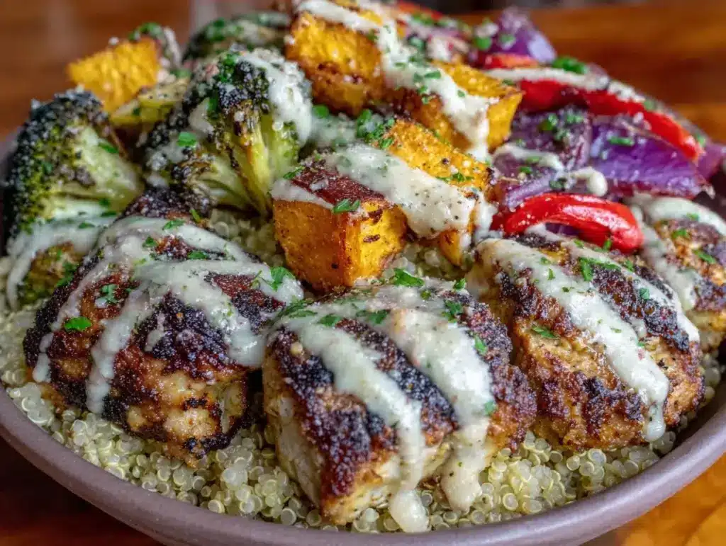 High Protein Chicken and Quinoa Bowl - featured image
