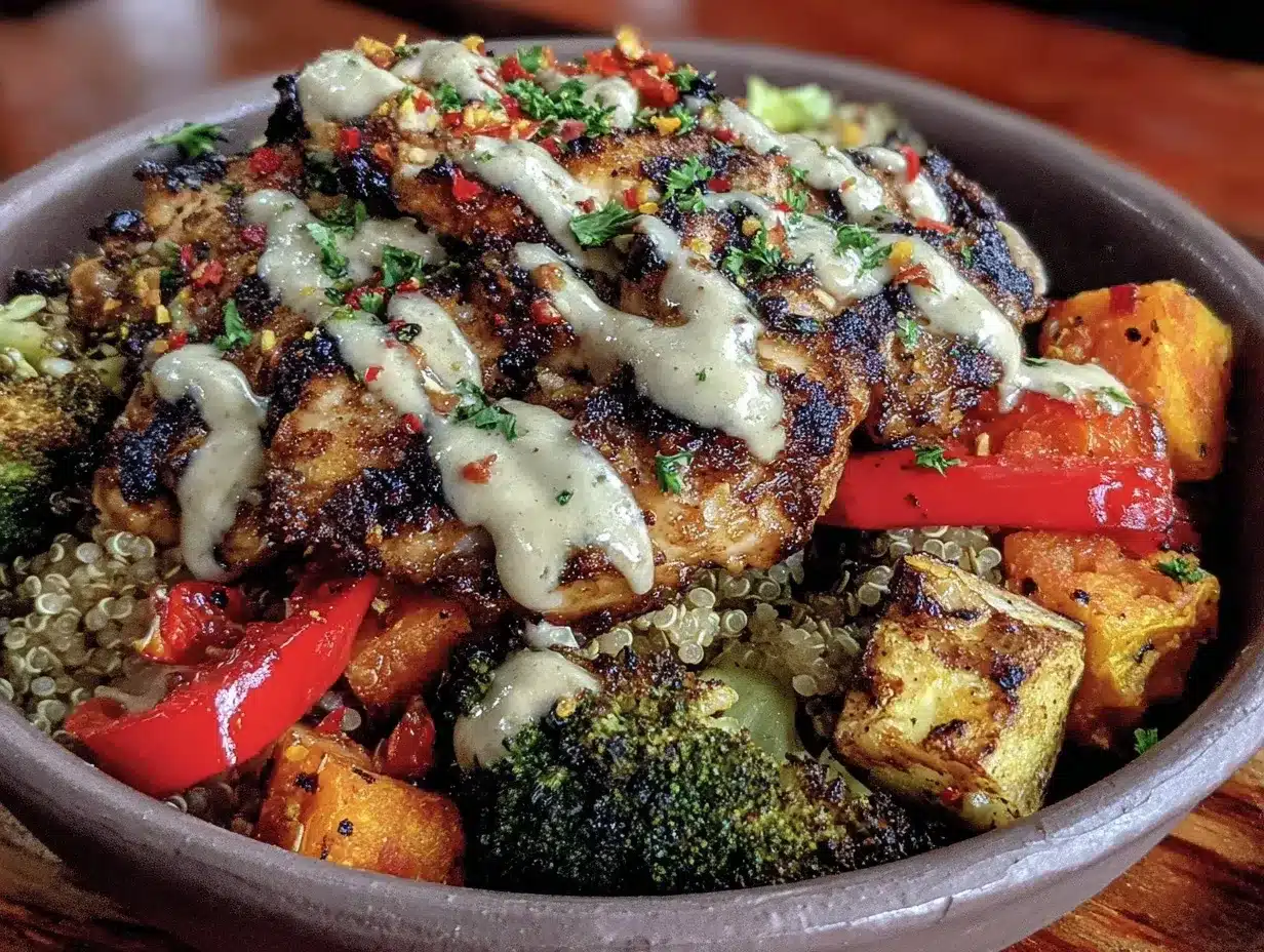 High Protein Chicken and Quinoa Bowl: 5-Ingredient Party Feast 4 High Protein Chicken and Quinoa Bowl preparation steps