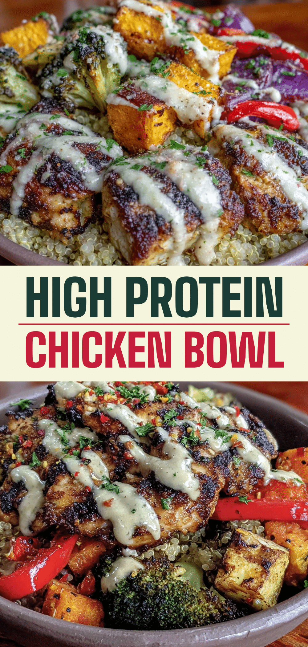 High Protein Chicken and Quinoa Bowl: 5-Ingredient Party Feast 5 High Protein Chicken and Quinoa Bowl recipe