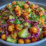 Korean chickpea salad - featured image