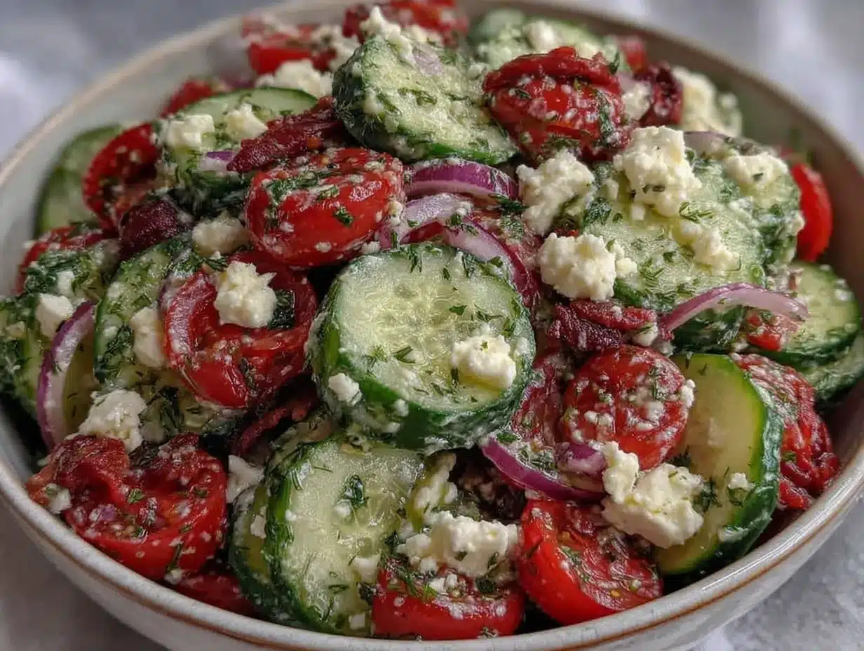 Labor Day Cucumber Tomato Salad: Best 5-Ingredient Summer Party Side 4 Labor Day Cucumber Tomato Salad preparation steps