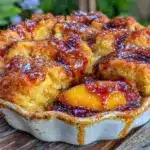 Labor Day Grilled Peach Cobbler - featured image