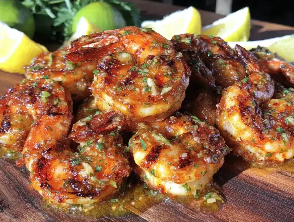 Labor Day Marinated Grilled Shrimp - featured image