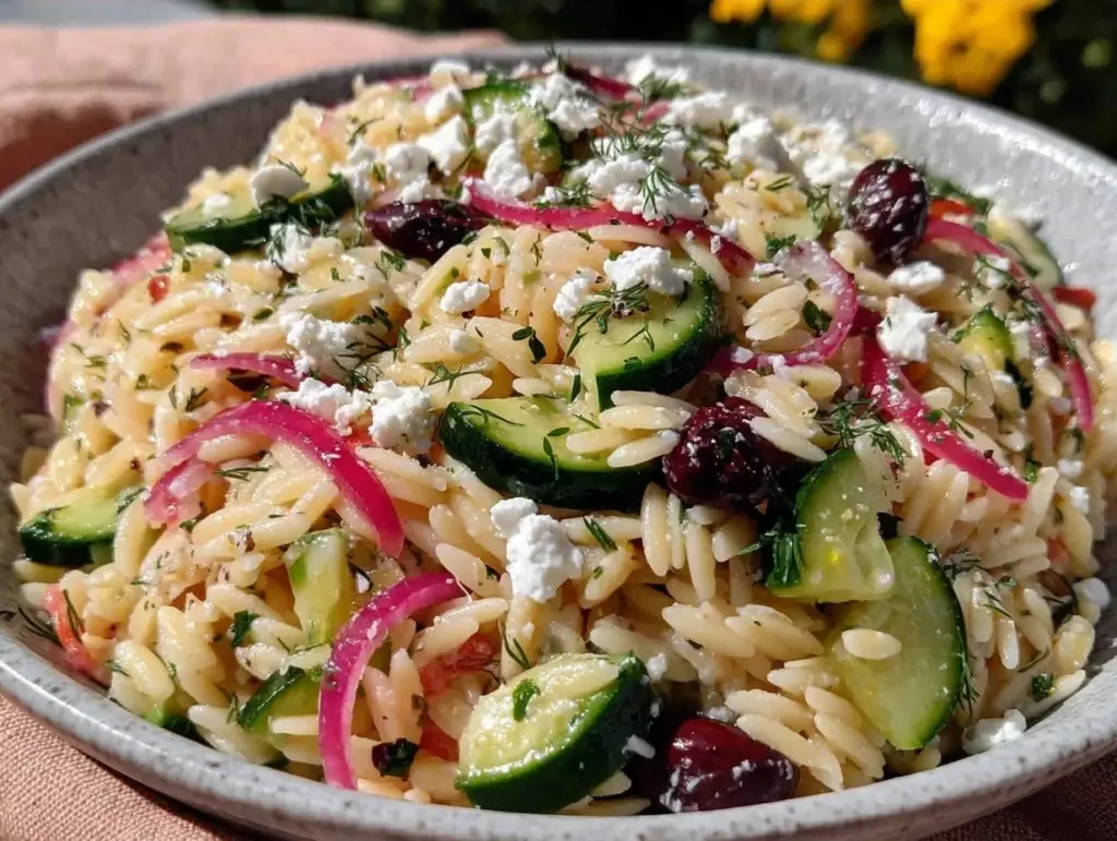 Labor Day Summer Orzo Salad - featured image