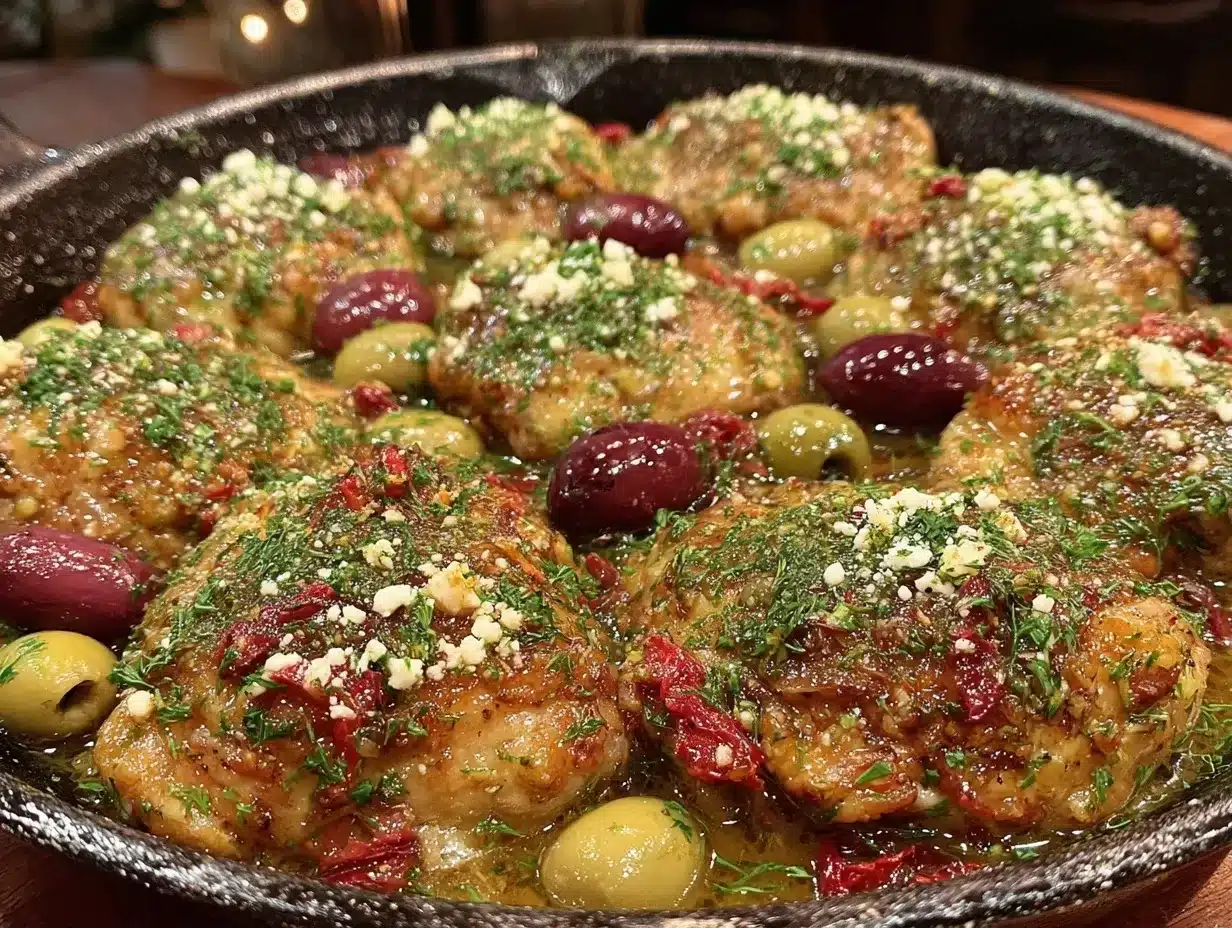 Mediterranean Chicken Skillet: 30-Min Entertaining Feast 4 Mediterranean chicken skillet preparation steps
