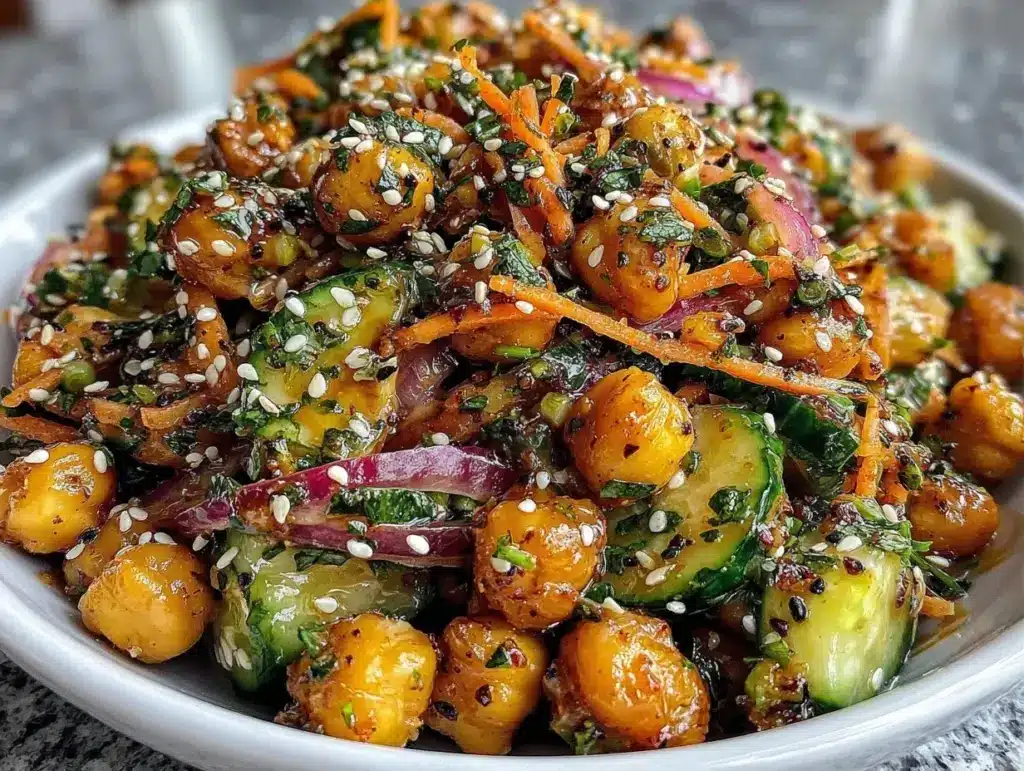 Home 3 Mediterranean Chickpea Salad - featured image