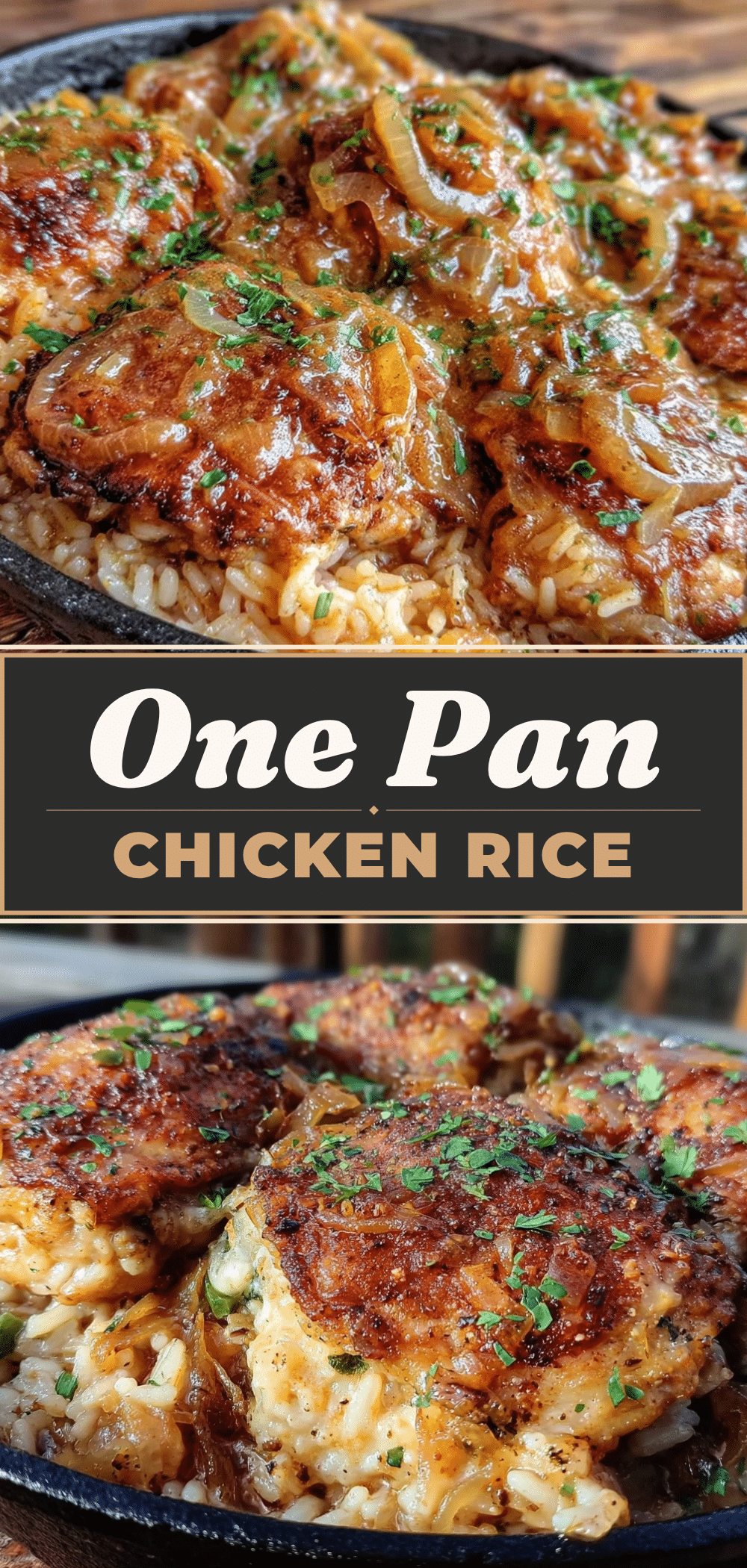 One-Pan Chicken and Rice with Caramelized Onions: Best Easy Dinner Party Recipe 5 one-pan chicken and rice with caramelized onions recipe