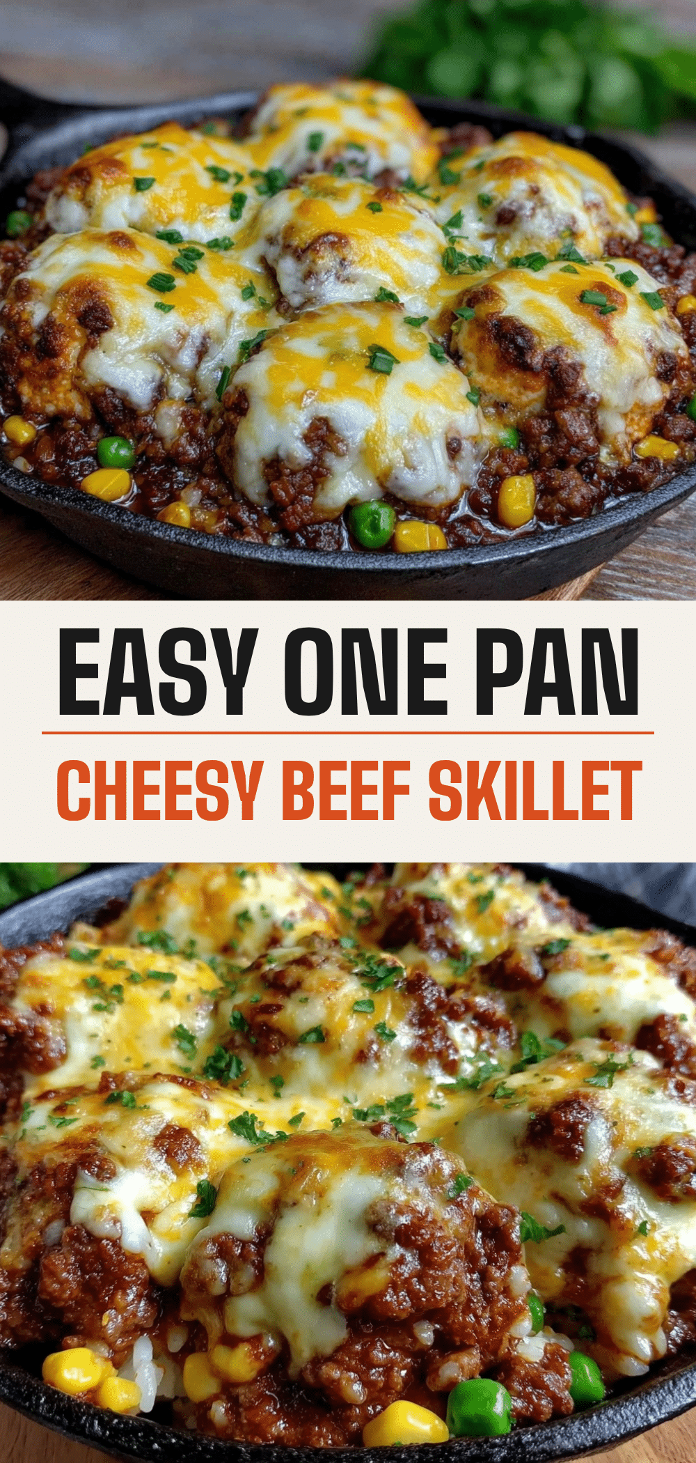 Sheet Pan Ground Beef and Rice Skillet with Melted Cheese 5 Sheet Pan Ground Beef and Rice Skillet recipe