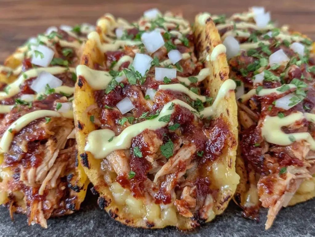 shredded chicken tacos - featured image