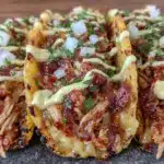 shredded chicken tacos - featured image