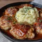 skillet chicken and gravy - featured image