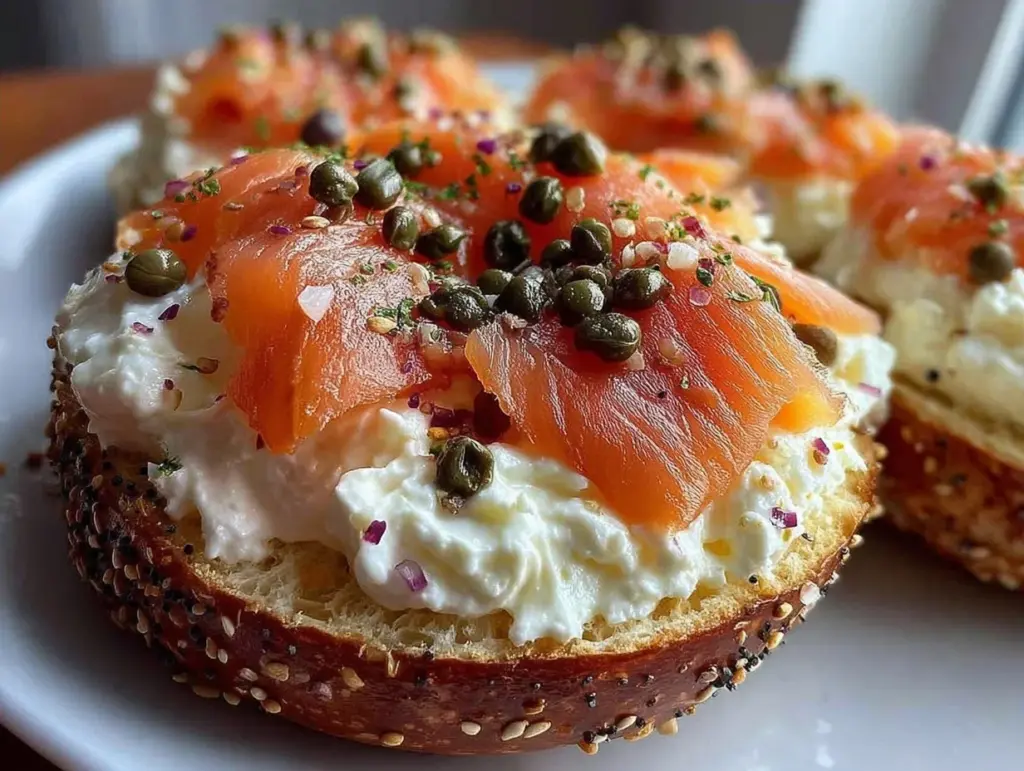 smoked salmon bagel - featured image