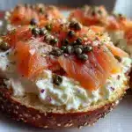 smoked salmon bagel - featured image