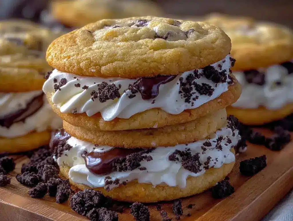 soft Oreo stuffed cookies - featured image