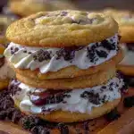 soft Oreo stuffed cookies - featured image