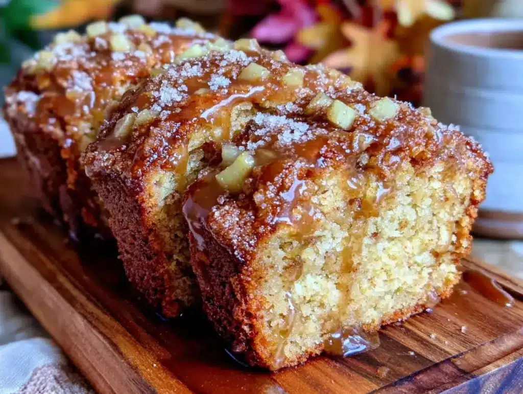 apple cider doughnut loaf - featured image