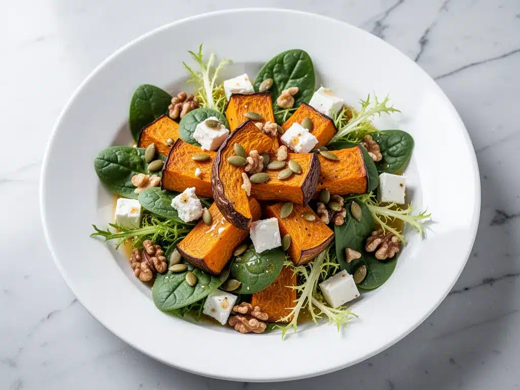 Autumn Roasted Squash Salad: 5 Easy Cozy Fall Dinners 4 Autumn Roasted Squash Salad preparation steps