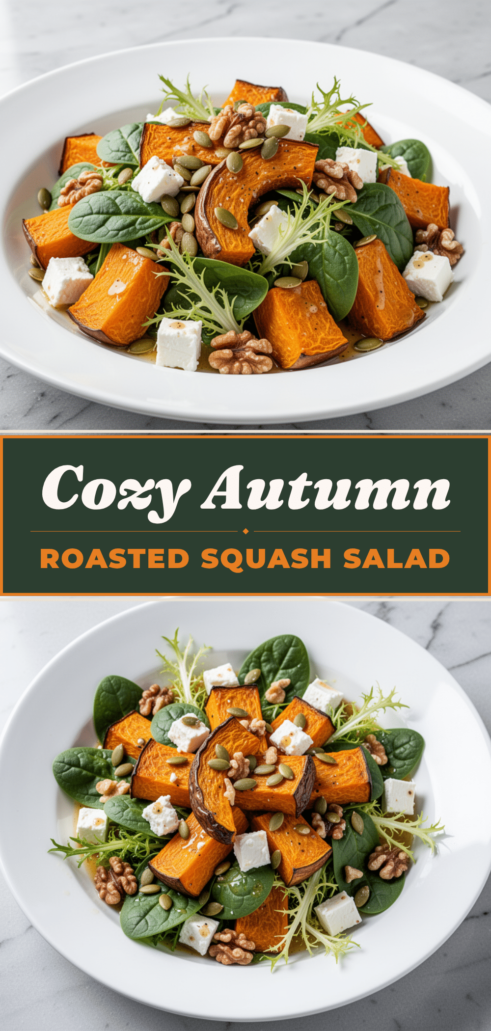 Autumn Roasted Squash Salad: 5 Easy Cozy Fall Dinners 5 Autumn Roasted Squash Salad recipe
