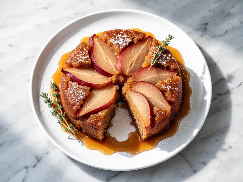 Autumn Spiced Pear Upside Down Cake: Best Easy Fall Recipe 4 autumn spiced pear upside down cake preparation steps