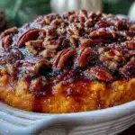 autumn sweet potato casserole - featured image