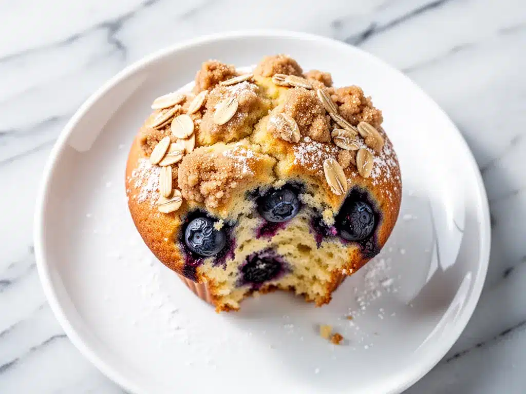 Bakery-Style Blueberry Muffins: 6-Ingredient Best Recipe 4 bakery-style blueberry muffins preparation steps