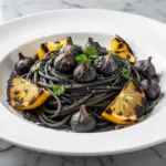 black garlic butter pasta - featured image