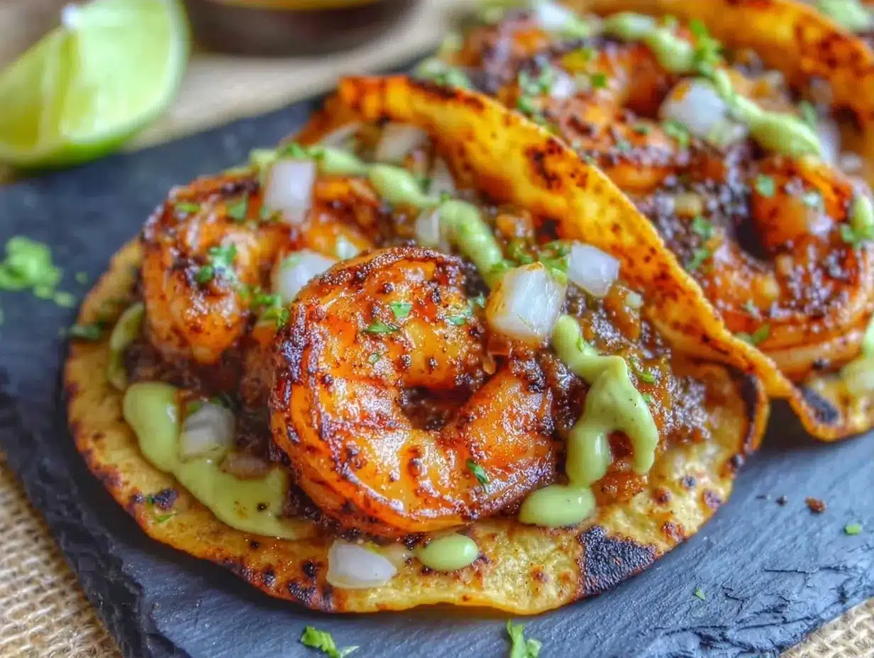 Blackened Shrimp Tacos: The Sear Trick 4 blackened shrimp tacos preparation steps