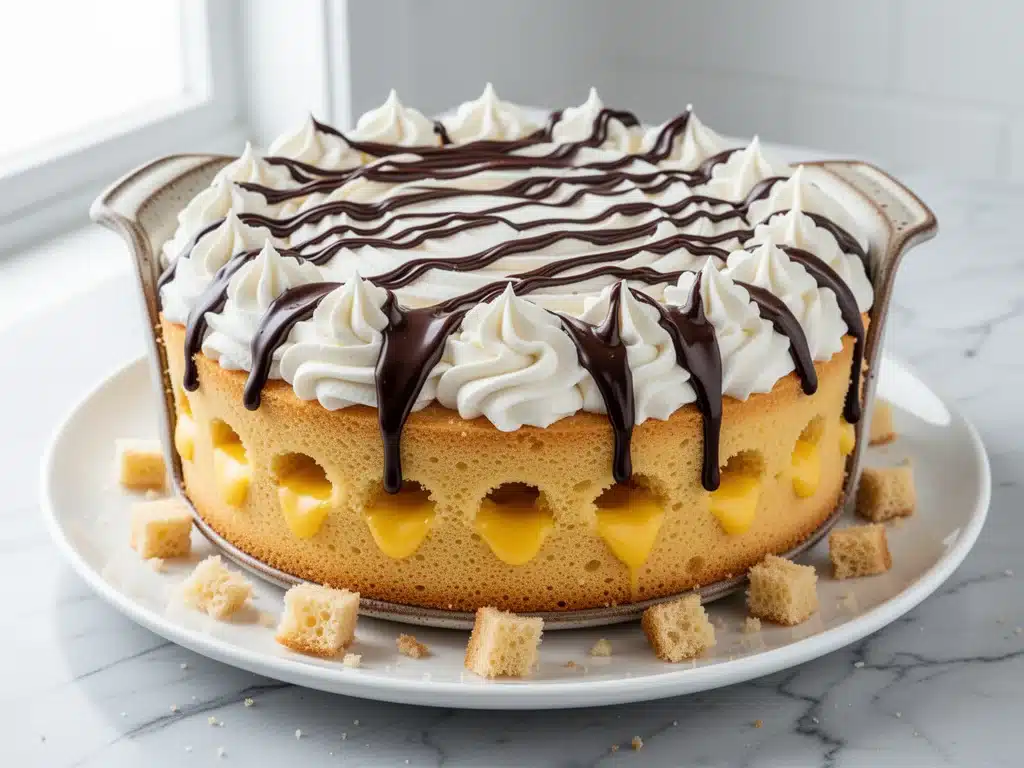 Boston Cream Poke Cake - featured image