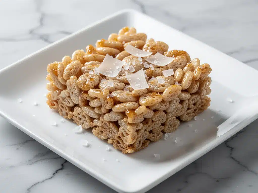 brown butter rice krispie treats - featured image