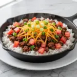 budget-friendly ground beef taco skillet - featured image
