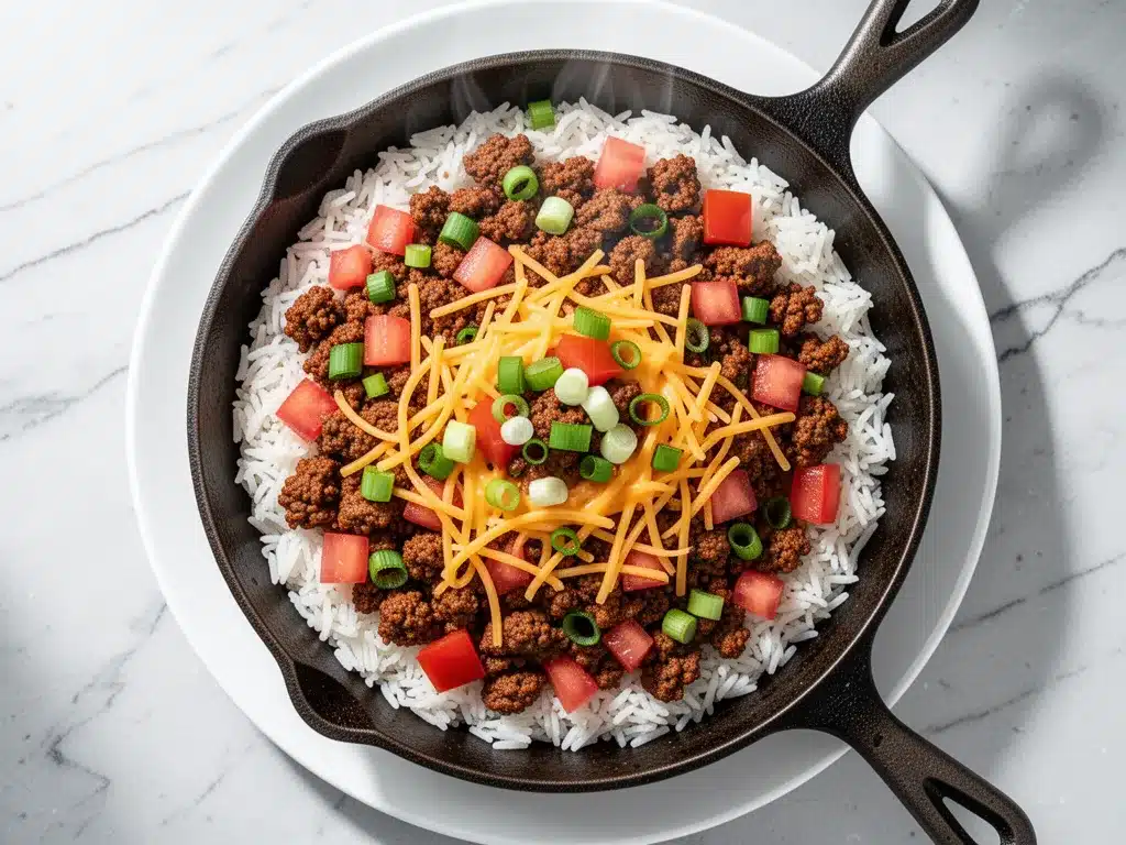 Budget-Friendly Ground Beef Taco Skillet: Easy 30-Min Meal 4 budget-friendly ground beef taco skillet preparation steps