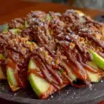caramel apple nachos - featured image
