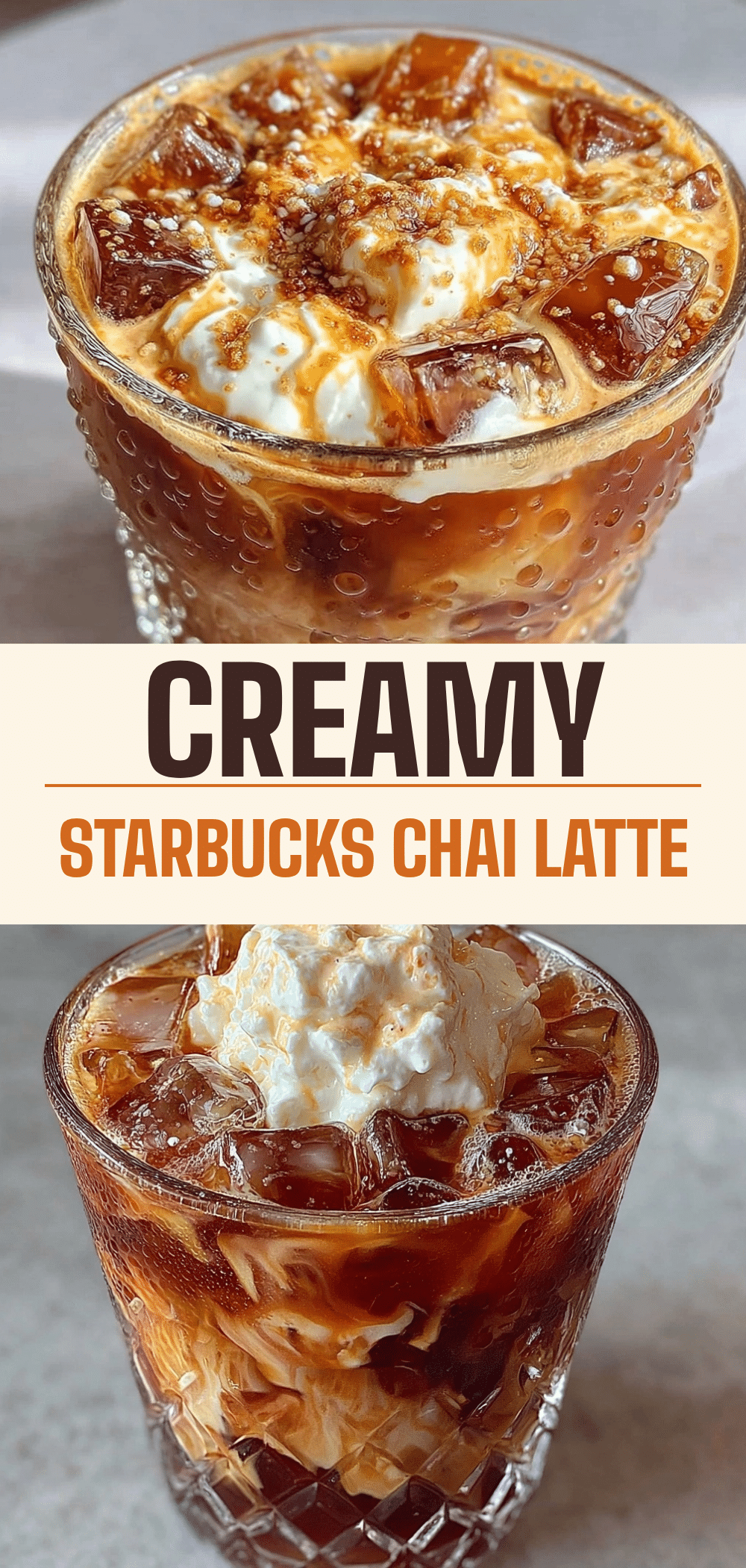 Copycat Starbucks Iced Chai Latte: Best Homemade Vanilla Sweet Cream Fuel 5 Copycat Starbucks Iced Chai Latte recipe