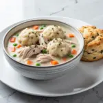cozy fall chicken and dumplings - featured image