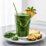 creamy green detox smoothie - featured image