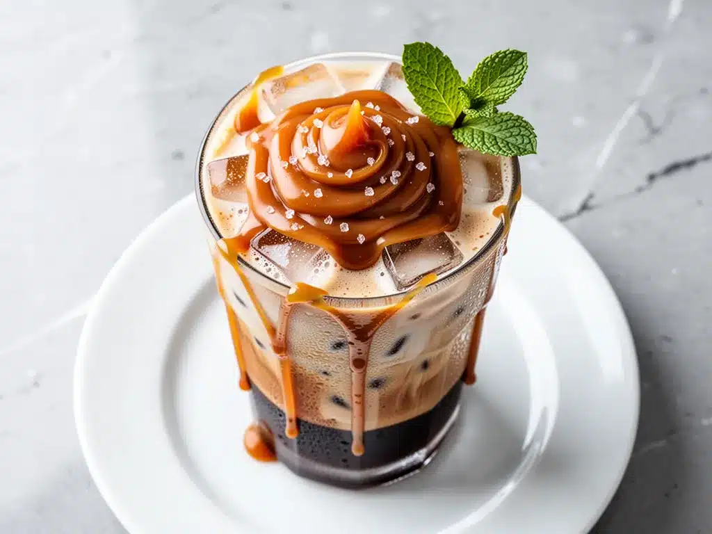 Creamy Iced Caramel Latte: Easy Weeknight Recipe 4 creamy iced caramel latte preparation steps