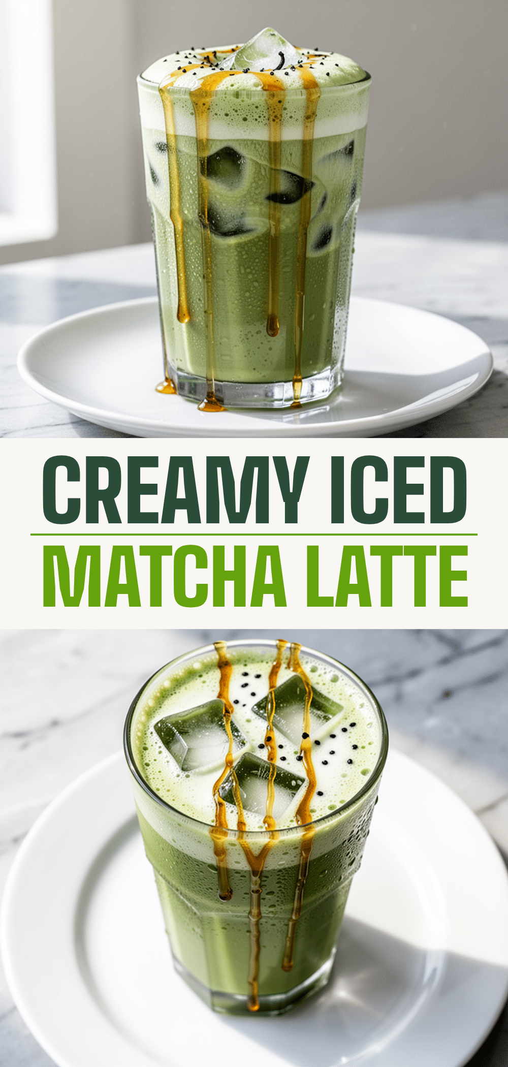 Creamy Iced Matcha Latte: 3 Ingredients 5 creamy iced matcha latte recipe