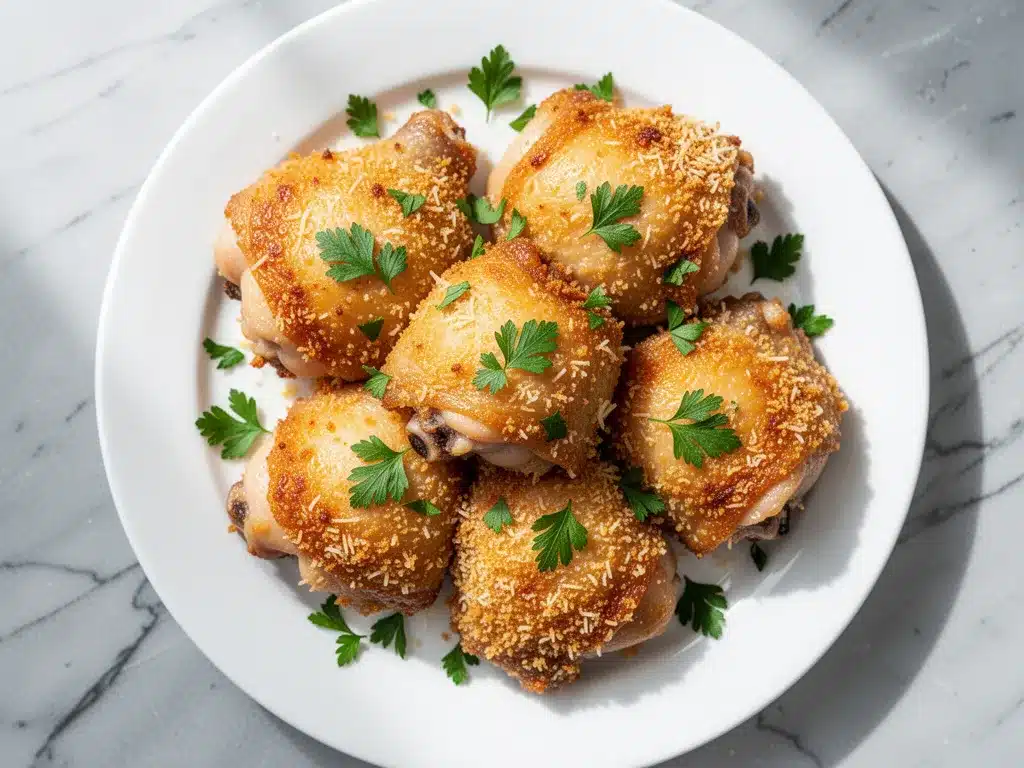 Crispy Air Fryer Parmesan Crusted Chicken Thighs: Best 20-Min Dinner 4 Crispy Air Fryer Parmesan Crusted Chicken Thighs preparation steps